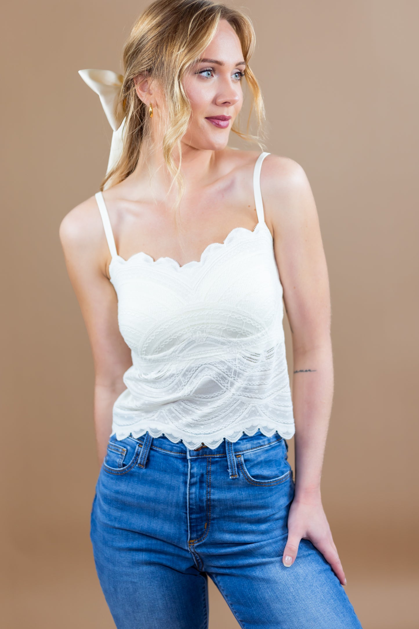 Angel Built-in Bra Lace Cami