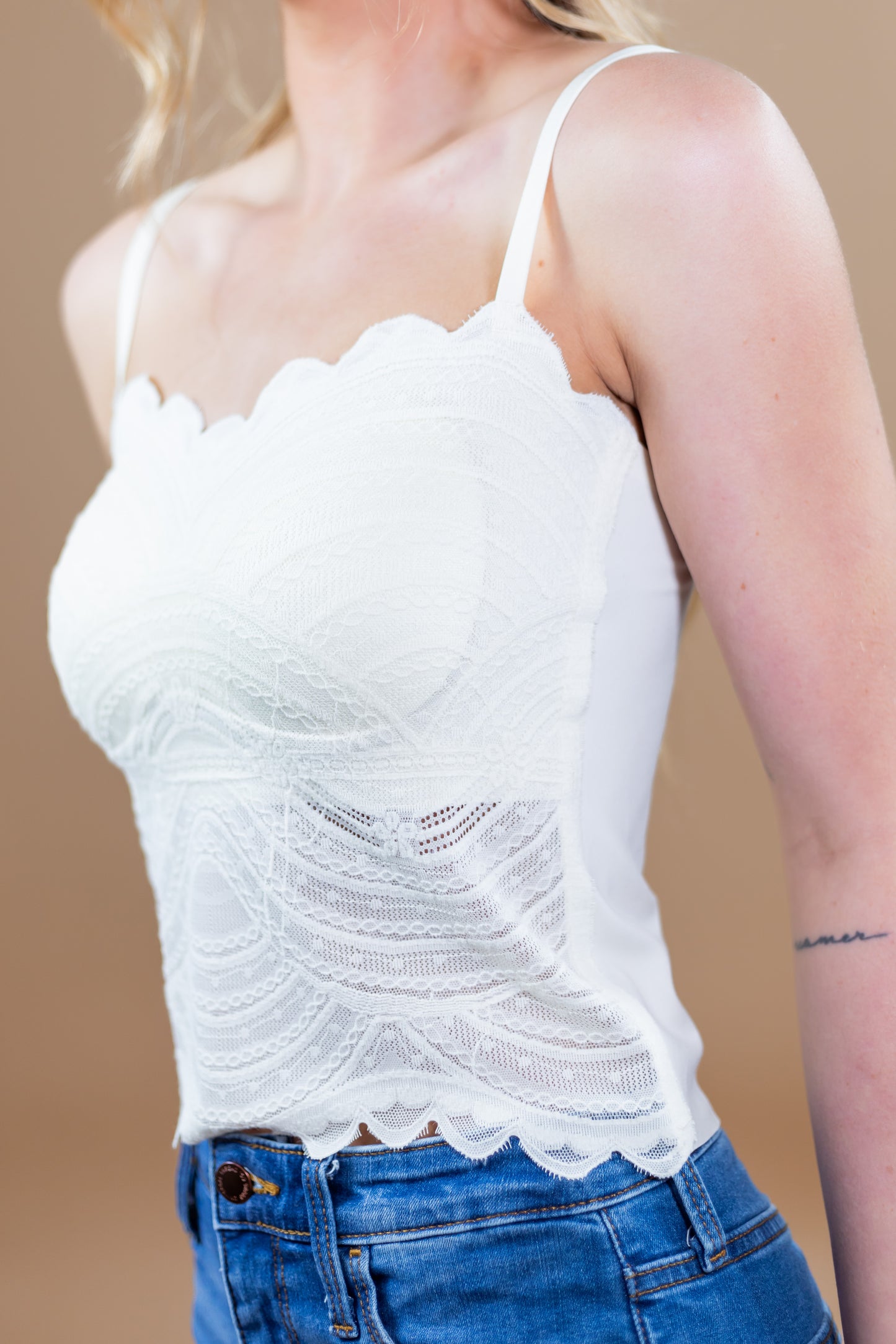Angel Built-in Bra Lace Cami