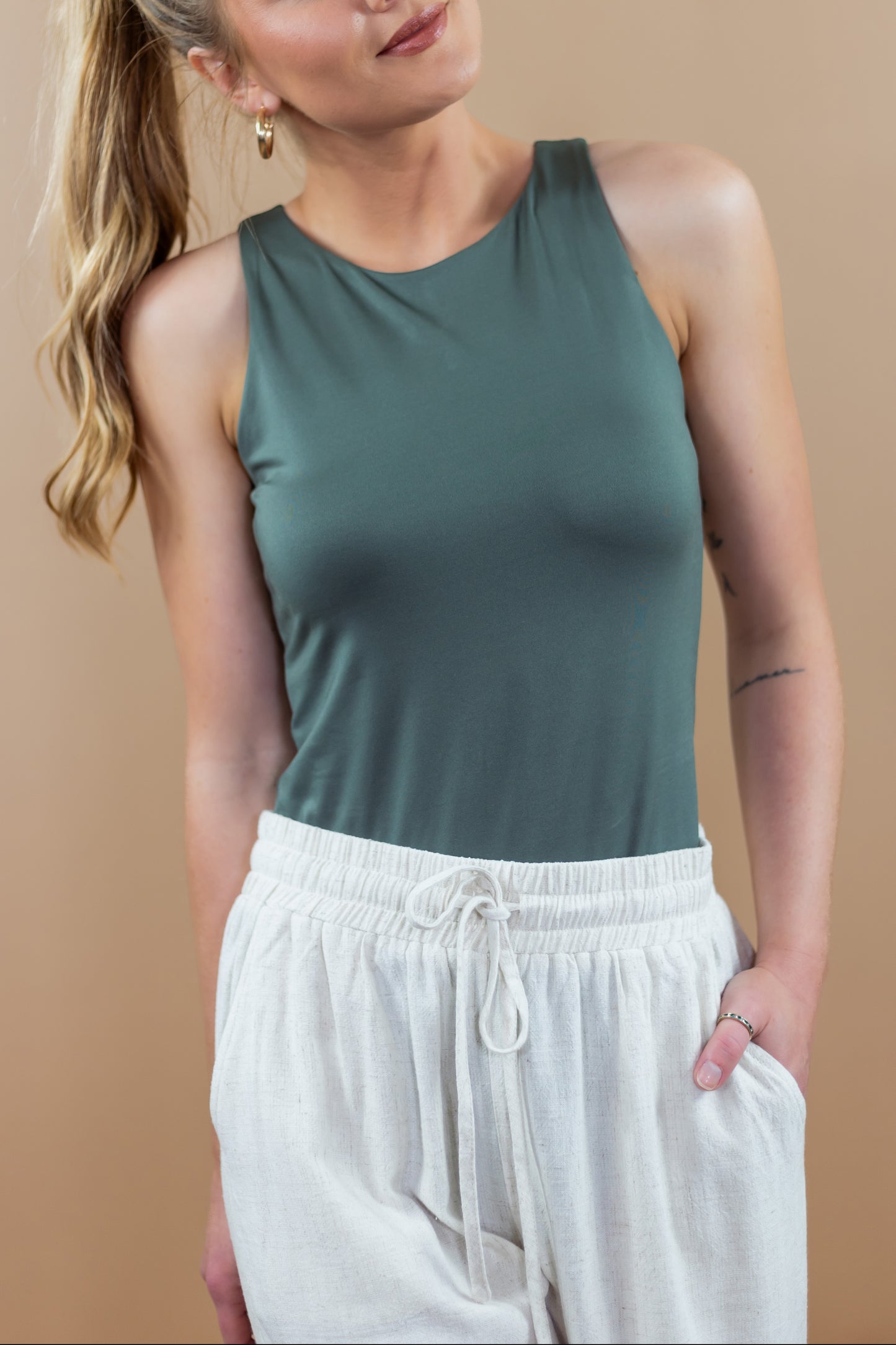 Olivia Forest High Neck Bodysuit