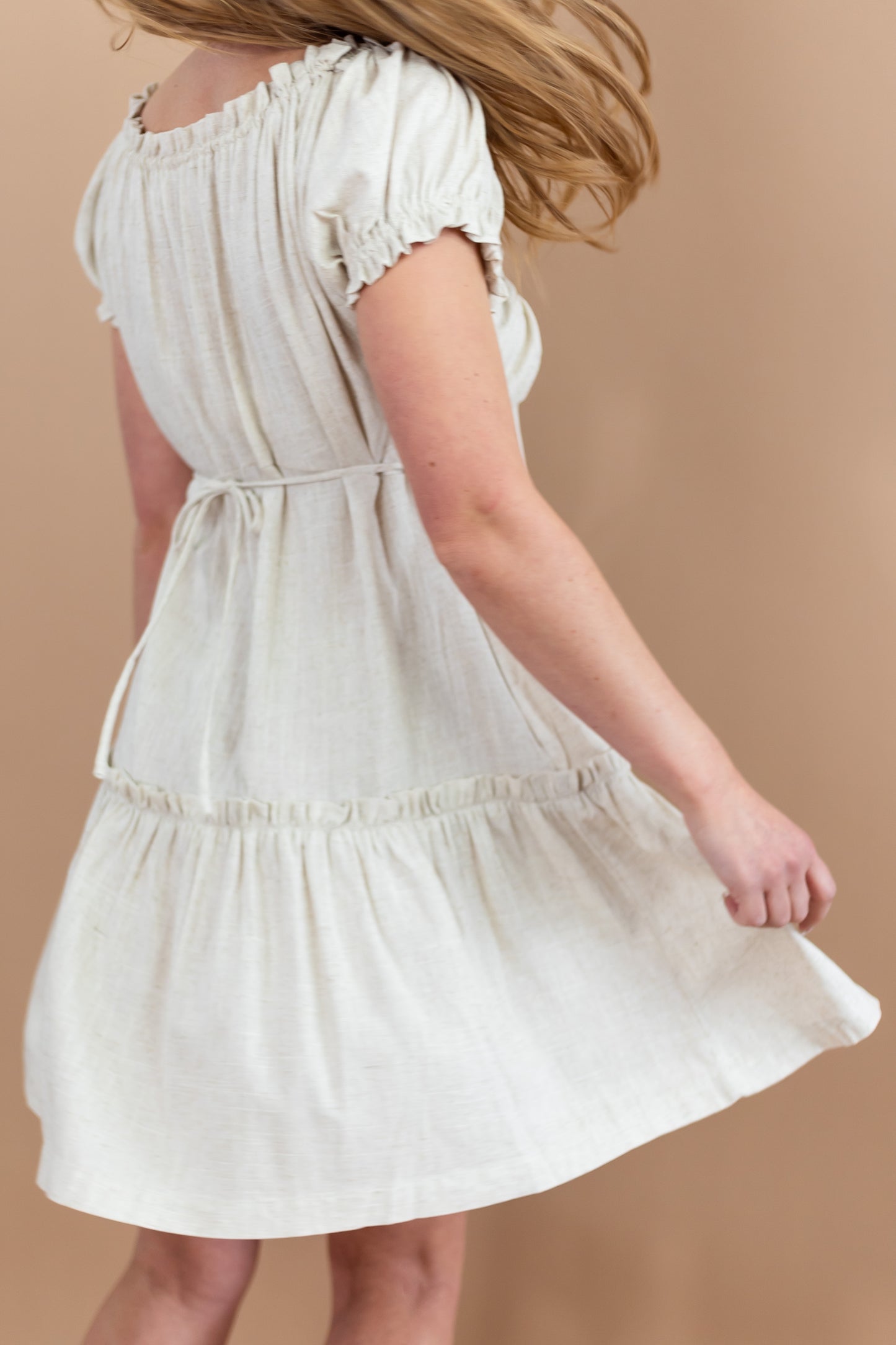 Riley Linen Button Dress