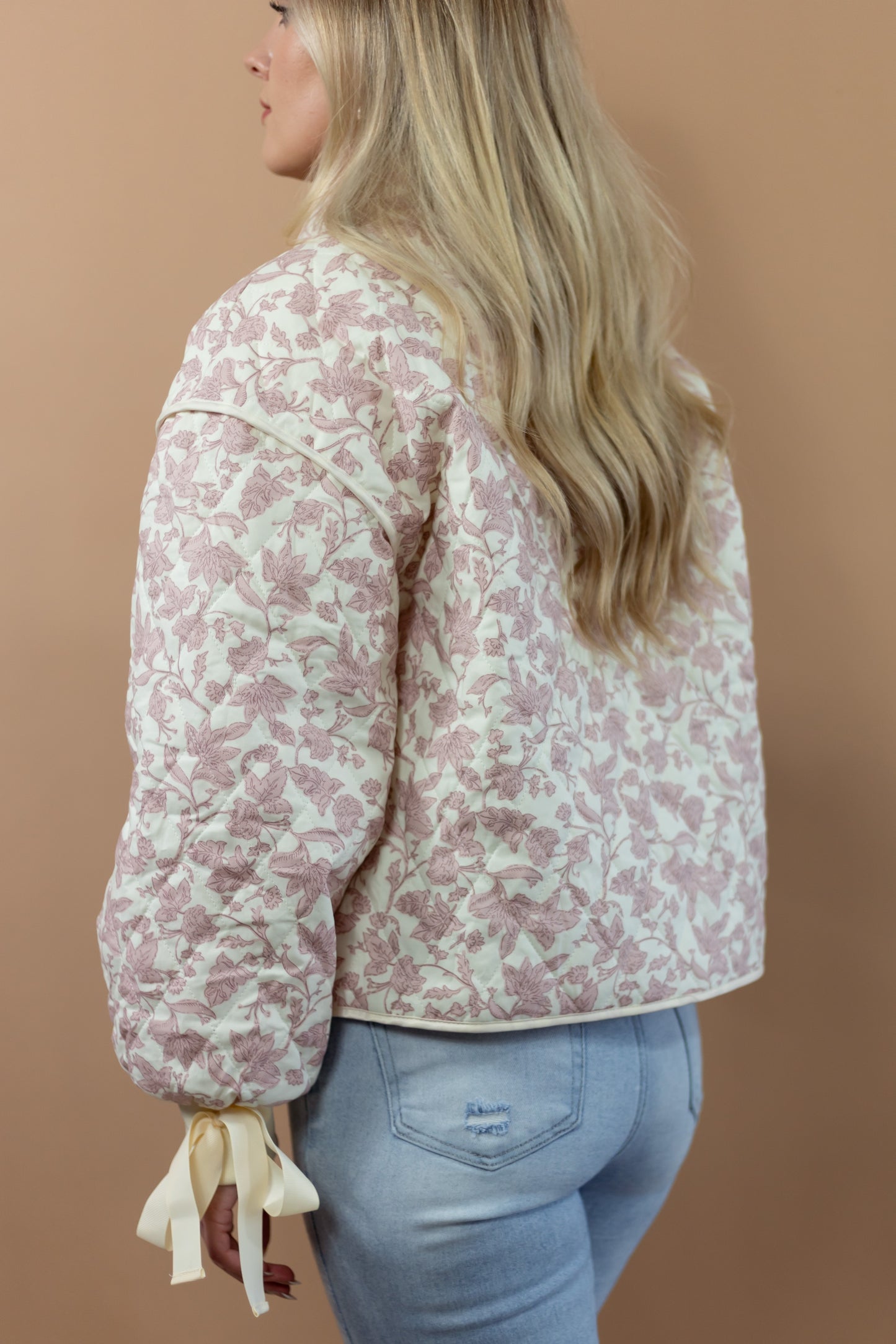 Harriet Quilted Jacket-Pink