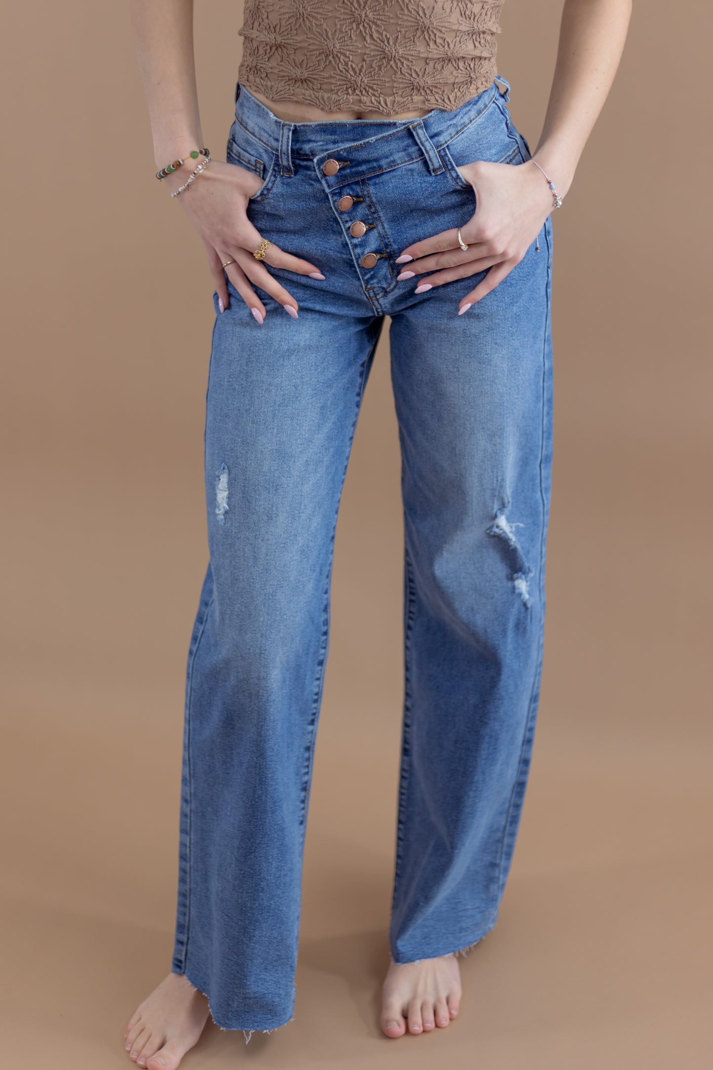 Jayden Asymmetrical Jeans